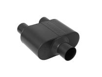 Super 10 Series Chambered Muffler Super 10 Series Stainless Steel 2.50 Center In 2.25 Dual Out Aggressive Sound Flowmaster