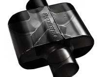 Super 10 Series Chambered Muffler Super 10 Series Stainless Steel 2.50 Center In 2.25 Dual Out Aggressive Sound Flowmaster