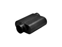 10 Series Delta Force Race Muffler 10 Series Race Muffler 3.50 Offset In 3.50 Center Out Aggressive Sound Flowmaster