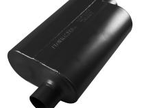 Super 40 Series Chambered Muffler Super 40® Stainless Steel 2.50 Offset In 2.50 Center Out Aggressive Sound Flowmaster