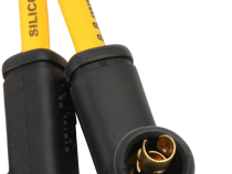 8.8MM Spiral Spark Plug Wire Set, Sbc V8, Stock Boots, Yellow ACCEL