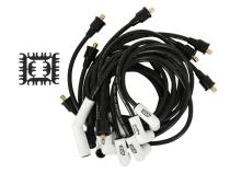Spark Plug Wire Set Chrysler / Dodge / Plymouth Except Hemi Custom Fit Extreme Heat Ceramic Boot Spark Plug Wire Set Big Block Chrysler 361-440 With 45 Degree Boots ACCEL
