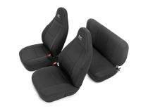 Jeep Neoprene Seat Cover Set Black 97-02 Wrangler TJ Rough Country