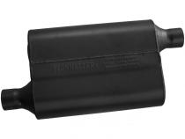 40 Series Delta Flow Chambered Muffler 40 Delta Flow 2.00 Offset In 2.00 Offset Out Aggressive Sound Flowmaster