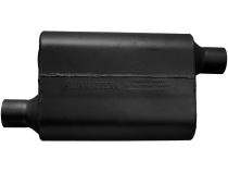 40 Series Delta Flow Chambered Muffler 40 Delta Flow 2.25 Offset In 2.25 Offset Out Aggressive Sound Flowmaster