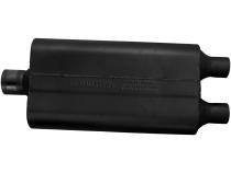 50 Series Delta Flow Chambered Muffler 50 Delta Flow 2.50 Center In 2.00 Dual Out Moderate Sound Flowmaster