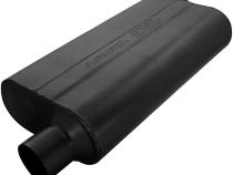 50 Series Delta Flow Chambered Muffler 50 Delta Flow 2.50 Offset In 2.50 Offset Out Moderate Sound Flowmaster