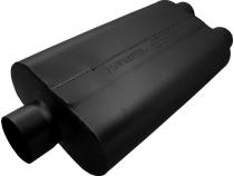 50 Series Delta Flow Chambered Muffler 50 Delta Flow 3.00 Center In 2.50 Dual Out Moderate Sound Flowmaster