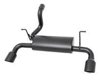 Jeep Dual Outlet Performance Exhaust - Black 18-20 Wrangler JL/JLU Rough Country