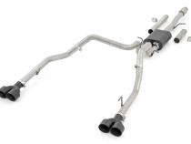 Dual Cat-Back Exhaust System w/ Black Tips 19-21 Chevy/GMC 1500 6.2L Rough Country