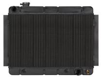 66-67 Chevelle/El Camino Automatic Aluminum Radiator Black Night Rider Series Cold Case Radiators