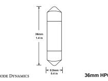 36mm HP6 LED Bulb LED Blue Single Diode Dynamics