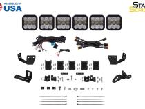 SS5 7-Pod CrossLink Mounting Kit for Prinsu/Sherpa Roof Racks, Pro Yellow Combo Diode Dynamics