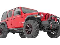 Nerf Steps Wheel to Wheel 4 Door Jeep Wrangler JL 4WD (18-23) Rough Country