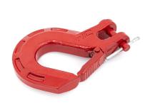 Forged Clevis Hook Red Fits 5/16 - 3/4 Inch D-Rings Fits 1 Inch Winch Ropes Rough Country