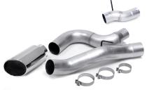 Monster Exhaust System 5-inch Single Exit Chrome Tip for 13-18 Ram 2500/3500 6.7L Cummins Mega-Cab SB Banks Power