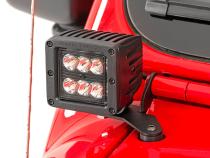 LED Light Kit Hinge Mount 2 Inch Spectrum Pair Jeep Gladiator JT/Wrangler JL (18-26) Rough Country