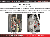 Jeep Rear Brake Lines 2018+ JL Clayton Off Road