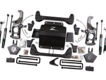 11-19 Silverado/Sierra 2500HD/3500HD 5.0 Inch Torsion Bar Drop Lift Kit Without Top Overload With Fox Adventure Shocks Zone Offroad