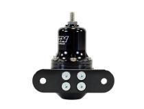 Hi-Cap Universal Adjustable Fuel Pressure Regulator Inlet 2 x -6AN (9/16-18) Outlet -6AN Gauge Port 1/8 Inch NPT Black AEM Electronics