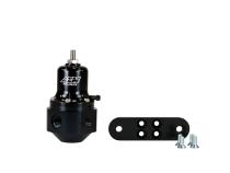 Hi-Cap Universal Adjustable Fuel Pressure Regulator Inlet 2 x -6AN (9/16-18) Outlet -6AN Gauge Port 1/8 Inch NPT Black AEM Electronics
