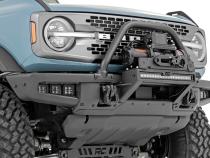High Winch Mount All Models 9500S 20 Inch Black Single Row LED White DRL Ford Bronco (21-25) Rough Country