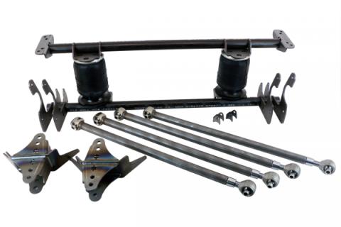 Universal Hd 4-Link For 3 Inch Diameter Axle Weld-On 1.5 Inch Bars W/ R-Joint Xl 2107 Air Springs And Brackets Shocks And Panhard Bar Kit Sold Separately Ridetech