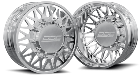 Dually Wheels The Mesh Forged 24x8.25 8x210 Polished 11-25 Silverado/Sierra 3500 DDC Wheels
