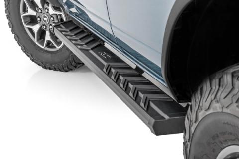 BA2 Running Boards Side Step Bars 4-Door Ford Bronco 21-Up Rough Country