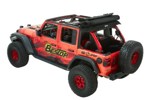 Trektop Ultra Jeep '18-26 Wrangler JL 4-Door Premium Black Twill Bestop