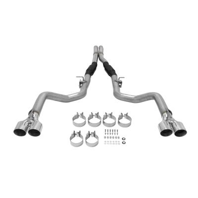Outlaw Cat-Back Exhaust System 2015-2023 Dodge Challenger Hellcat, Demon, Srt392, R/T Scat-Pack With 6.2L Or 6.4L Engine And 2017-2021 R/T With 5.7 Engine Eliminates Factory Exhaust Valves Aggressive Sound Flowmaster