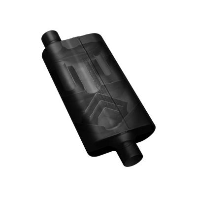 50 Series Delta Flow Chambered Muffler 50 Delta Flow Stainless Steel 2.50 Offset In 2.50 Center Out Moderate Sound Flowmaster