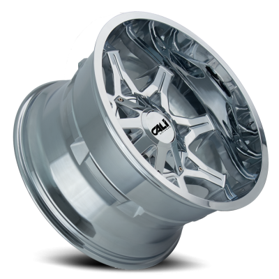 Cast Aluminum Wheels Obnoxious 9107 CH 20x12 Chrome 6 On 135/6 On139.7 Bolt Pattern -44 Offset Cali Offroad Wheels