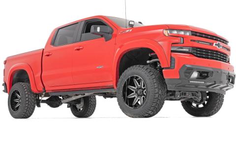 91 Series Milled One-Piece Gloss Black 22x12 8x6.5 -44mm Rough Country