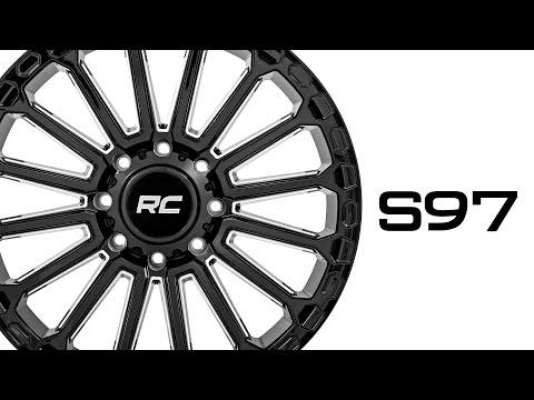 97 Series Wheel One-Piece Gloss Black 20x10 6x5.5 -25mm Rough Country