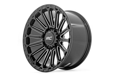 97 Series Wheel One-Piece Gloss Black 22x10 8x6.5 -19mm Rough Country