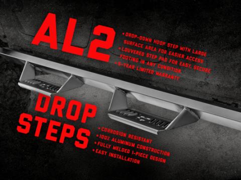 AL2 Drop Steps Crew Cab Toyota Tundra 2WD/4WD (22-23) Rough Country