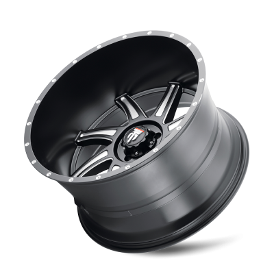 Vortex AT162 Satin Black Milled 22X12 5-150 -44MM 110.3MM Off Road Wheels American Truxx