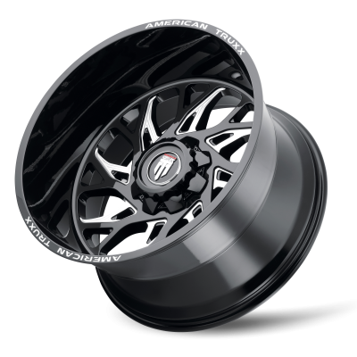 Destiny AT1913 Gloss Black Milled 20X9 5-127/5-139.7 0MM 87.1MM Off Road Wheels American Truxx