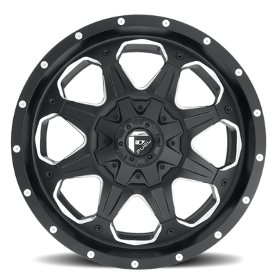 Aluminum Wheels 20X9 Boost D534 6 On 114.3/6 On 120 Black Milled 72.6 Bore 32 Offset Multi Spoke Fuel Off Road Wheels
