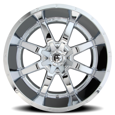 Aluminum Wheels 22X12 Maverick D536 5 On 139.7/5 On 150 Chrome 110.1 Bore -44 Offset Fuel Off Road Wheels