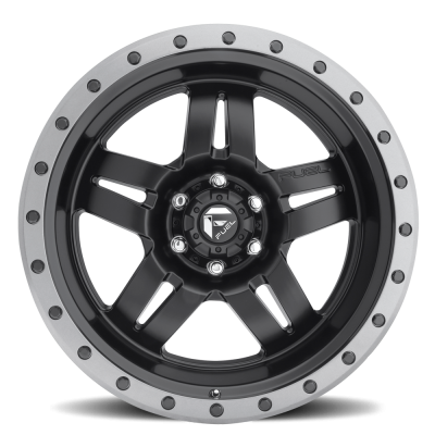 Aluminum Wheels 20X9 Anza D557 6 On 135 Matte Black 87.1 Bore 1 Offset 5 Spoke Fuel Off Road Wheels