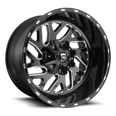 Aluminum Wheels 20X9 Triton D581 5 On 139.7/5 On 150 Gloss Black Milled 110.1 Bore 1 Offset Mesh Spoke Fuel Off Road Wheels