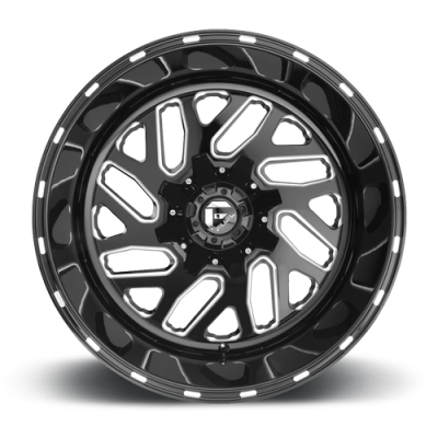 Aluminum Wheels 20X9 Triton D581 5 On 139.7/5 On 150 Gloss Black Milled 110.1 Bore 1 Offset Mesh Spoke Fuel Off Road Wheels