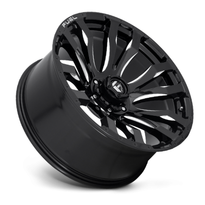Aluminum Wheels 17X9 Blitz D673 5 On 127 Gloss Black Milled 71.5 Bore 1 Offset Multi Spoke Fuel Off Road Wheels