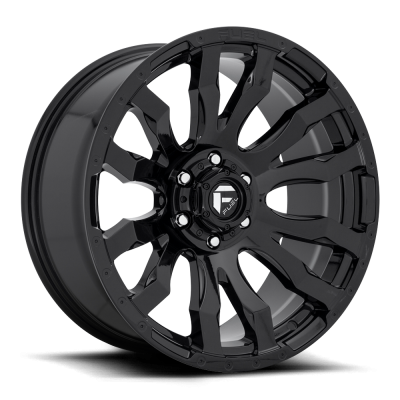 Aluminum Wheels 20X10 Blitz D675 5 On 127 Gloss Black 71.5 Bore -18 Offset Multi Spoke Fuel Off Road Wheels