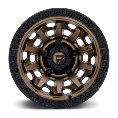 Aluminum Wheels 17X9 Covert D696 5 On 127 Matte Bronze Black Bead Ring 71.5 Bore 1 Offset Multi Spoke Fuel Off Road Wheels