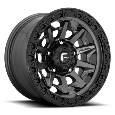 Aluminum Wheels 20X10 Covert D716 5 On 127 Matte Gunmetal Gray Black Bead Ring 71.5 Bore -18 Offset Multi Spoke Fuel Off Road Wheels