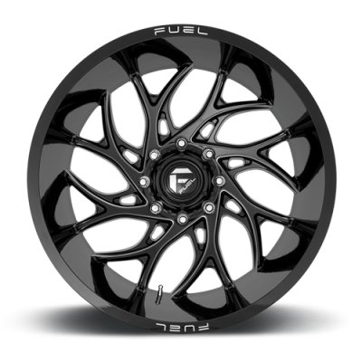 Aluminum Wheels 26X14 Runner D741 5 On 127 Gloss Black Milled 71.5 Bore -75 Offset Fuel Off Road Wheels