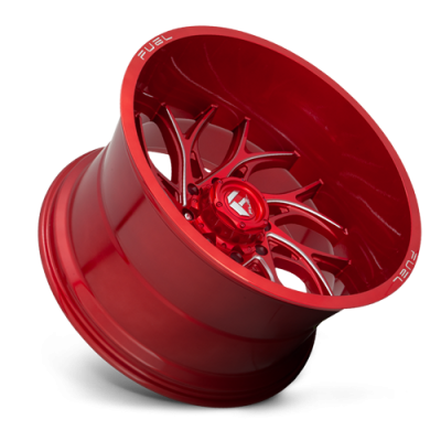 Aluminum Wheels 22X12 Runner D742 5 On 127 Candy Red Milled 71.5 Bore -44 Offset Fuel Off Road Wheels